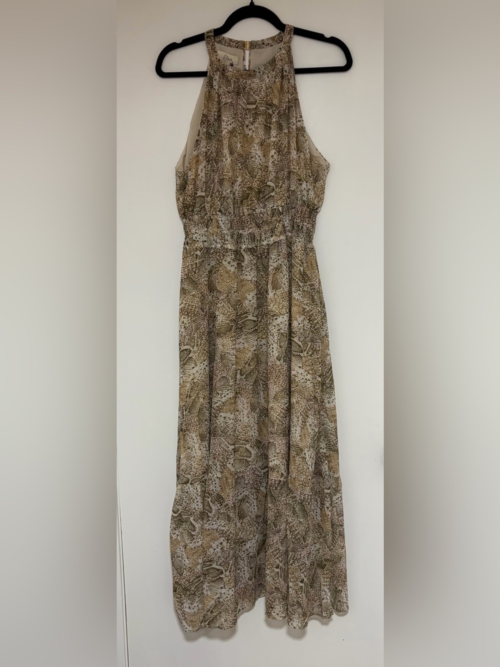 Elan Women’s Snake Print Maxi Dress Size Large NWT
